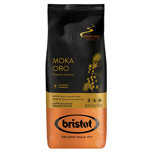 Bristot Moka Oro gemalen koffie 250 gram