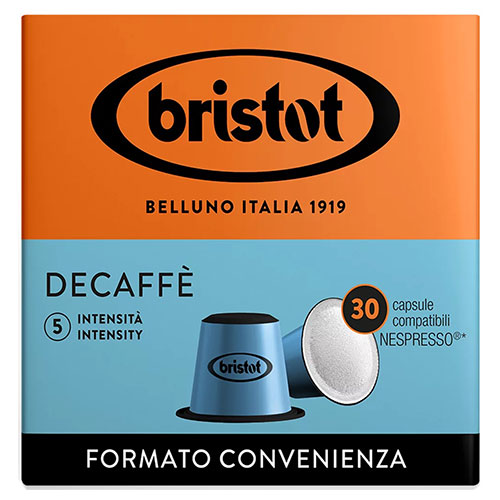 Bristot Decaffe Nespresso Capsules 30 stuks